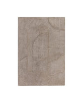 Modern Tova Moleskin Geometric Rug 160x230cm – For Bedroom & Living Room, Robot Tufted